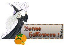 Gifs bonne Halloween sorcière
